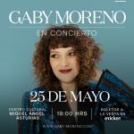 Concierto de Gaby Moreno en Guatemala, sábado 25 de mayo 2024
